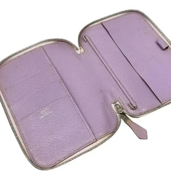 HERMES Agenda Zip Silk In - Purple Veau Epsom Square E Agenda - Picture 3 of 9
